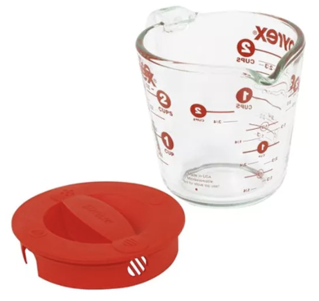 Glass measuring cup