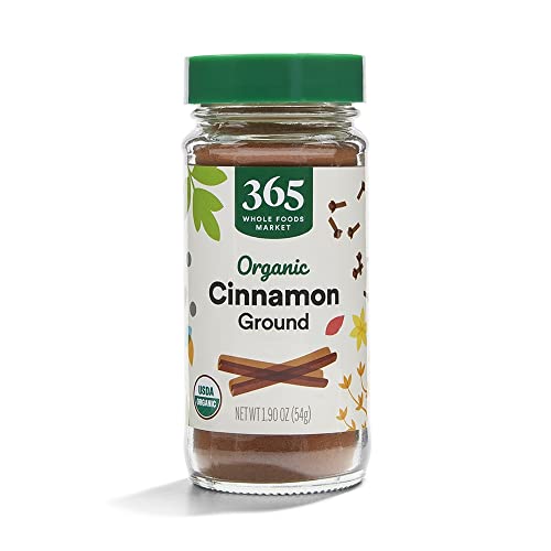 1.90oz glass shaker bottle of organic cinnamon powder